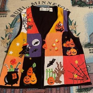 Vintage Halloween Sweater/Vest